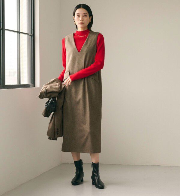 UNITED ARROWS green label relaxing「ホームスパン ジャンパースカート ストレッチ」|ジャンパースカート|