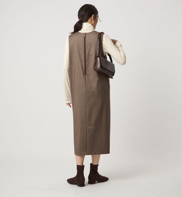 UNITED ARROWS green label relaxing「ホームスパン ジャンパースカート ストレッチ」|ジャンパースカート|