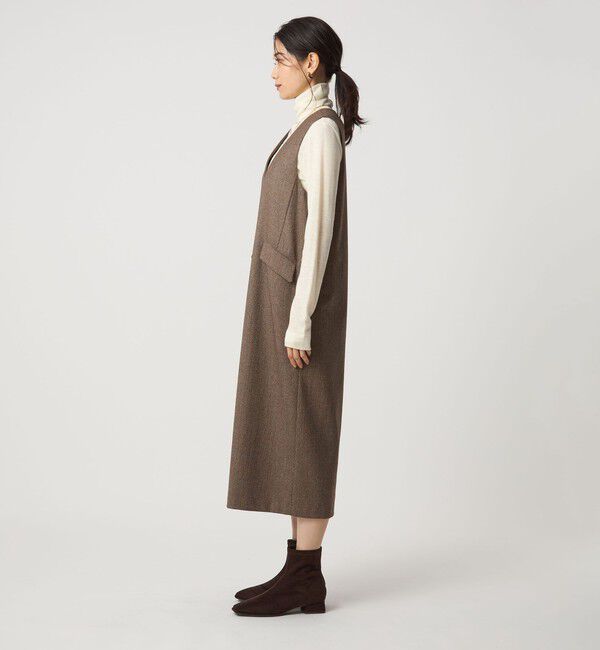 UNITED ARROWS green label relaxing「ホームスパン ジャンパースカート ストレッチ」|ジャンパースカート|