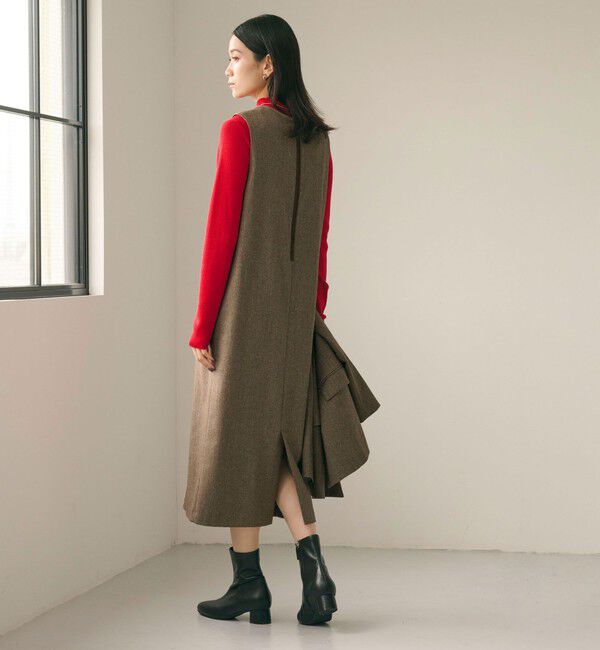 UNITED ARROWS green label relaxing「ホームスパン ジャンパースカート ストレッチ」|ジャンパースカート|