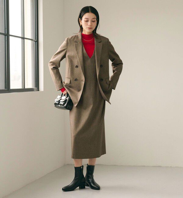 UNITED ARROWS green label relaxing「ホームスパン ジャンパースカート ストレッチ」|ジャンパースカート|