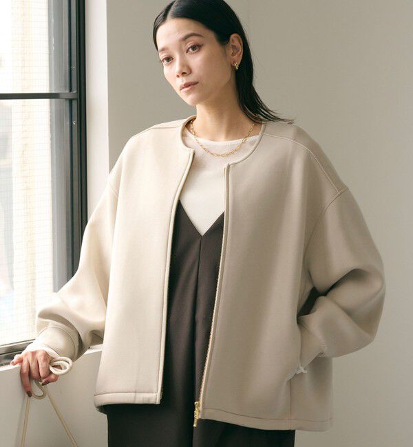 UNITED ARROWS green label relaxing「ダンボール ノーカラー ブルゾン」|ブルゾン・スタジャン|