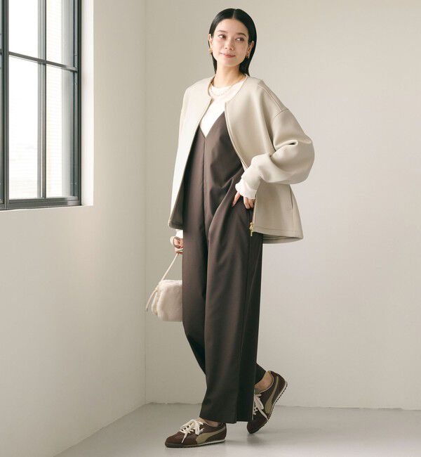 UNITED ARROWS green label relaxing「ダンボール ノーカラー ブルゾン」|ブルゾン・スタジャン|