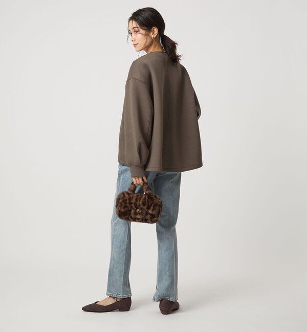 UNITED ARROWS green label relaxing「ダンボール ノーカラー ブルゾン」|ブルゾン・スタジャン|