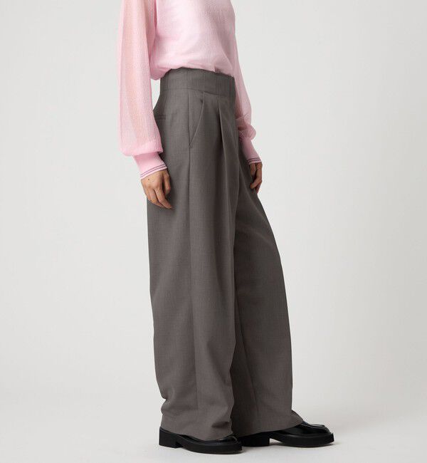 EMMEL REFINES「＜EMMEL REFINES＞EM センタープレス ウエストタチキリ パンツ」|チノ|