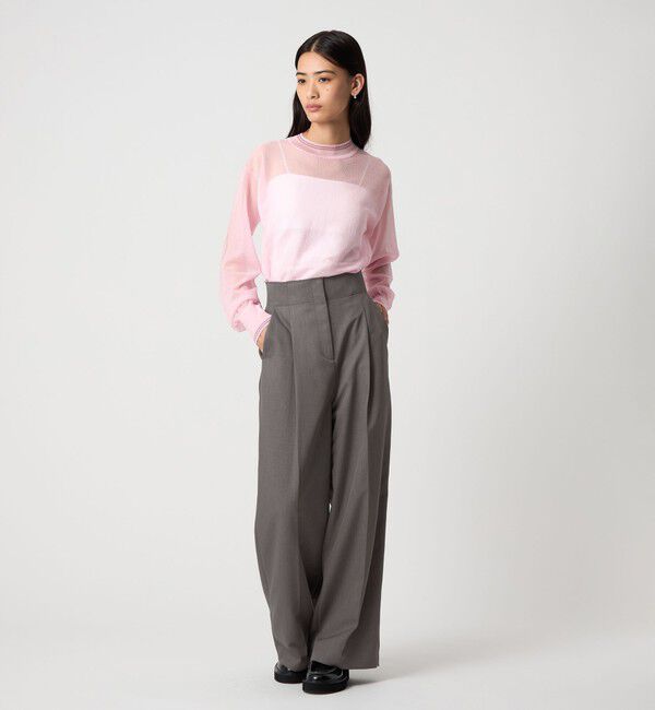 EMMEL REFINES「＜EMMEL REFINES＞EM センタープレス ウエストタチキリ パンツ」|チノ|