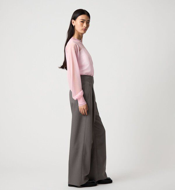 EMMEL REFINES「＜EMMEL REFINES＞EM センタープレス ウエストタチキリ パンツ」|チノ|