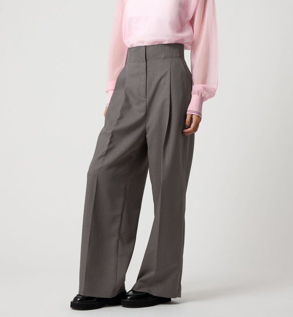 EMMEL REFINES「＜EMMEL REFINES＞EM センタープレス ウエストタチキリ パンツ」|チノ|