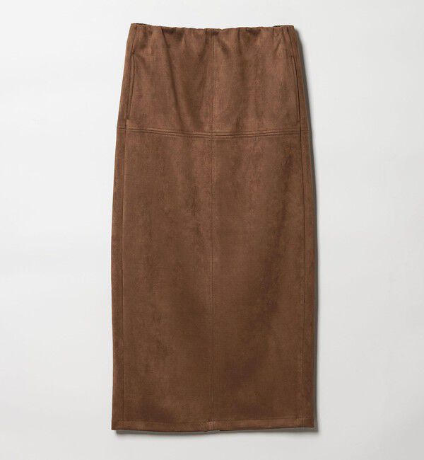 EMMEL REFINES「＜EMMEL REFINES＞EM スウェードライク ステッチ Iラインスカート」|スカート|