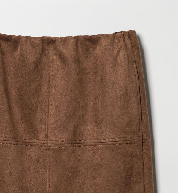 EMMEL REFINES「＜EMMEL REFINES＞EM スウェードライク ステッチ Iラインスカート」|スカート|