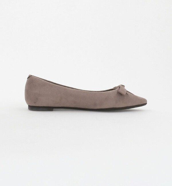 UNITED ARROWS green label relaxing「ポインテッド タックリボン フラットシューズ 撥水 」|パンプス|