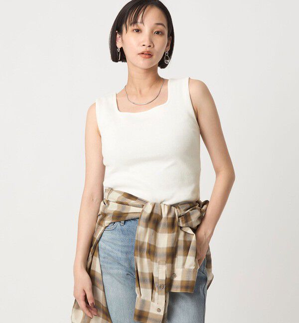 UNITED ARROWS green label relaxing「デコルテ フライス タンクトップ 2」|タンクトップ|