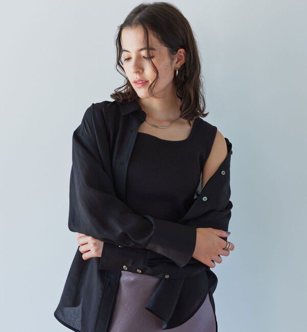 UNITED ARROWS green label relaxing「デコルテ フライス タンクトップ 2」|タンクトップ|