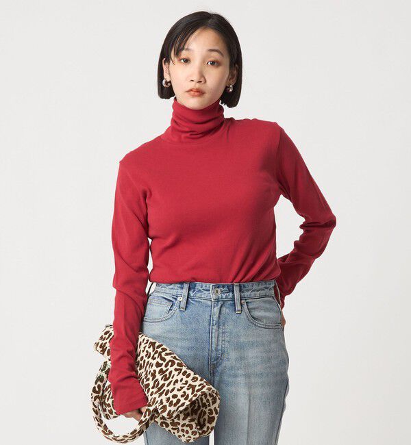 UNITED ARROWS green label relaxing「＜gicipi＞PREZZEMO タートルネック プルオーバー」|Tシャツ・カットソー|RED