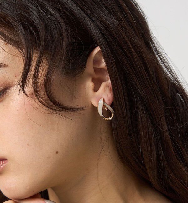 UNITED ARROWS green label relaxing「シズクライン イヤリング」|イヤリング|BEIGE