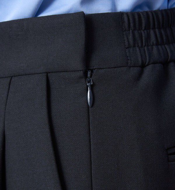 UNITED ARROWS green label relaxing「［size SHORT/TALLあり］ダブルクロス テーパード パンツ ウォッシャブル ストレッチ」|スラックス|