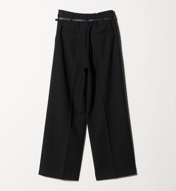 UNITED ARROWS green label relaxing「［size SHORT/TALLあり］ダブルクロス ワイド パンツ ウォッシャブル ストレッチ」|スラックス|