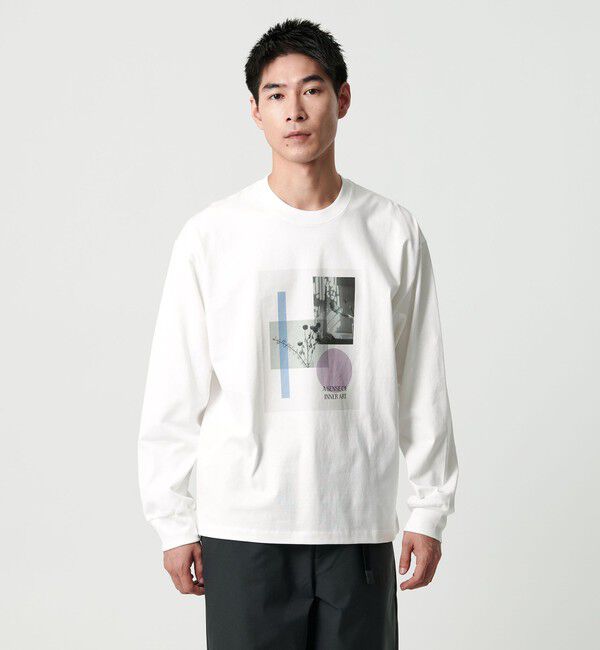 UNITED ARROWS green label relaxing「＜Phospho Graphica＞グラフィック ロングスリーブ Tシャツ」|Tシャツ・カットソー|WHITE