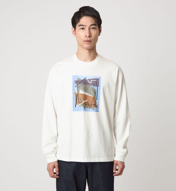 UNITED ARROWS green label relaxing「＜Phospho Graphica＞グラフィック ロングスリーブ Tシャツ」|Tシャツ・カットソー|