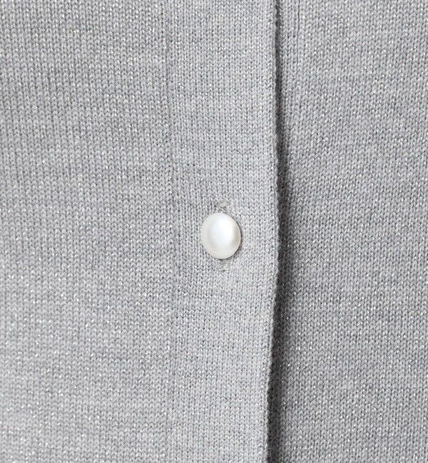 UNITED ARROWS green label relaxing「ラメ クルーネック ニット カーディガン ウォッシャブル」|カーディガン|