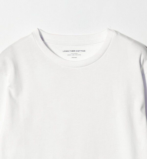 UNITED ARROWS green label relaxing「LONG FIBER COTTON クリア クルーネック 長袖 Tシャツ」|Tシャツ・カットソー|
