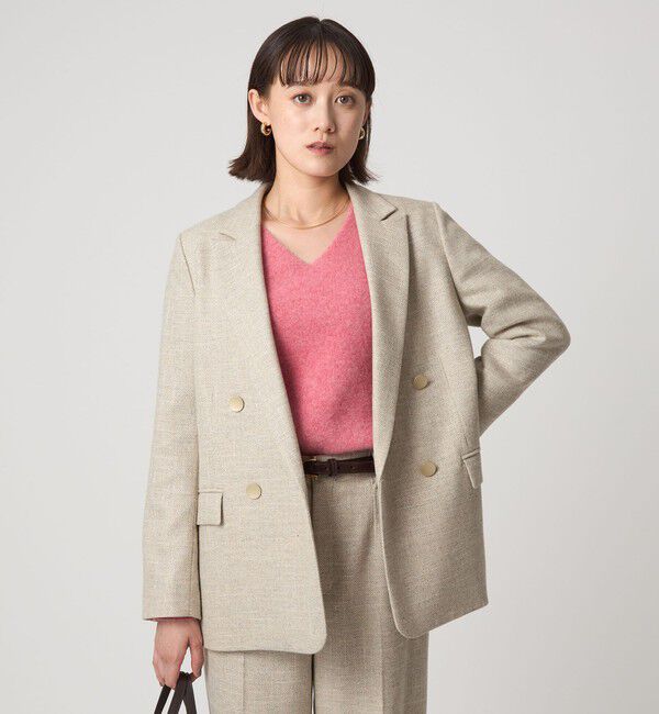 UNITED ARROWS green label relaxing「［size SHORTあり］スラブ ダブル ジャケット」|テーラードジャケット|