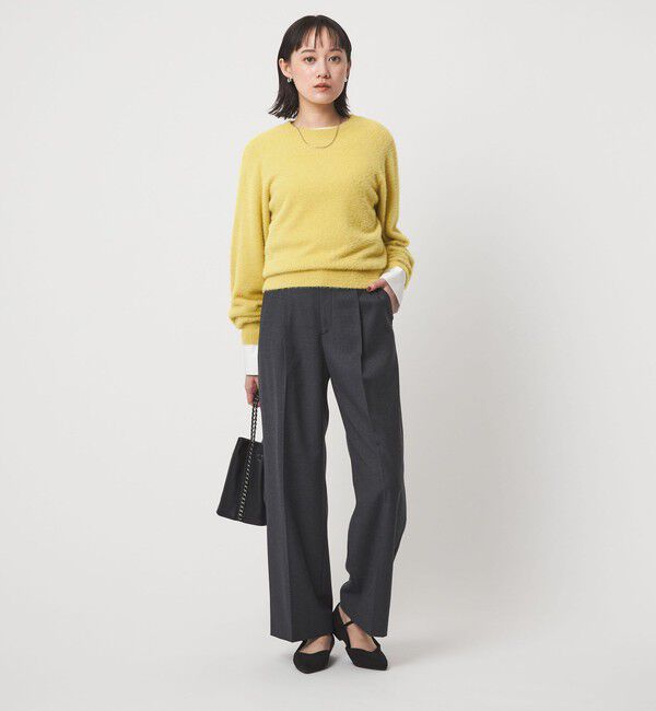 UNITED ARROWS green label relaxing「フラッフ フェザーヤーン ロングスリーブ ニット プルオーバー」|ニット・セーター|