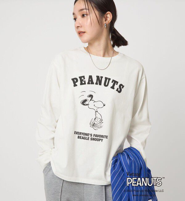 UNITED ARROWS green label relaxing「＜at ease＞PEANUTS ロングスリーブ カットソー」|Tシャツ・カットソー|