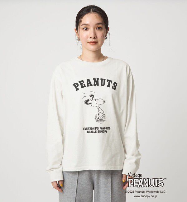 UNITED ARROWS green label relaxing「＜at ease＞PEANUTS ロングスリーブ カットソー」|Tシャツ・カットソー|