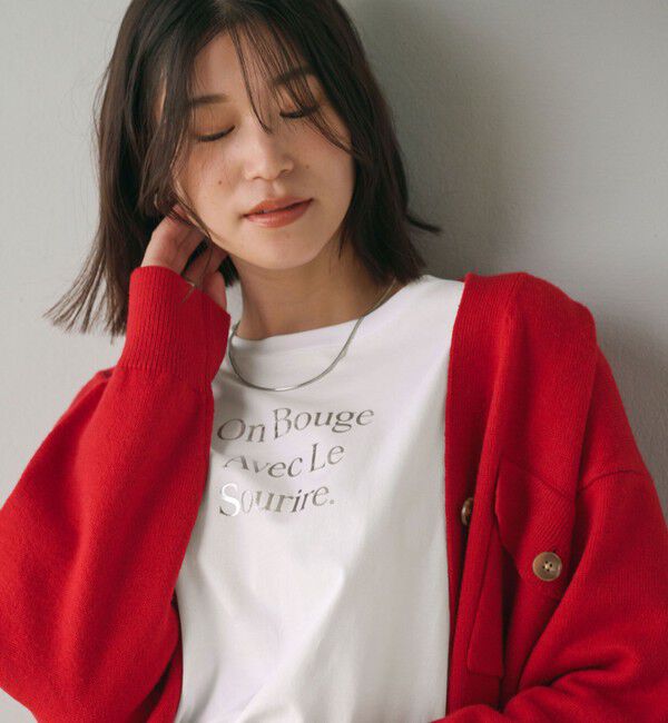 UNITED ARROWS green label relaxing「【WEB限定】＜at ease＞グラフィック ロングスリーブ Tシャツ」|Tシャツ・カットソー|OFF WHITE