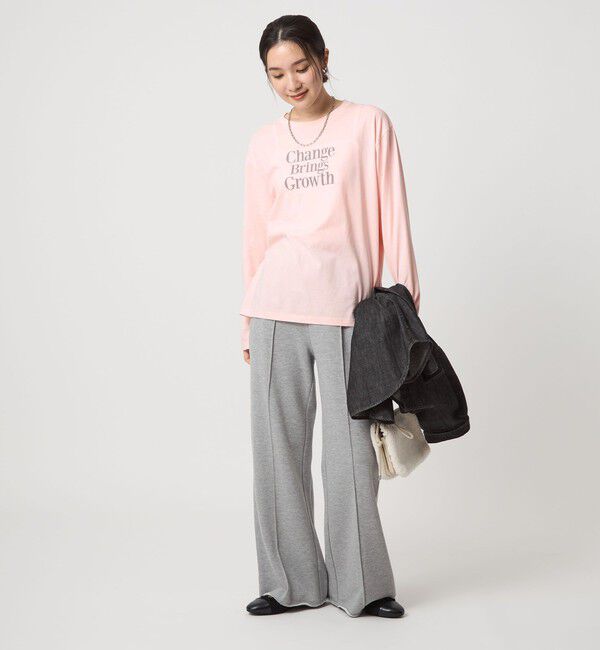 UNITED ARROWS green label relaxing「【WEB限定】＜at ease＞グラフィック ロングスリーブ Tシャツ」|Tシャツ・カットソー|