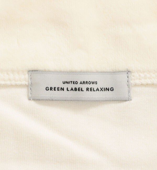 UNITED ARROWS green label relaxing「【WEB限定】＜at ease＞ベロア ハーフジップ プルオーバー」|Tシャツ・カットソー|