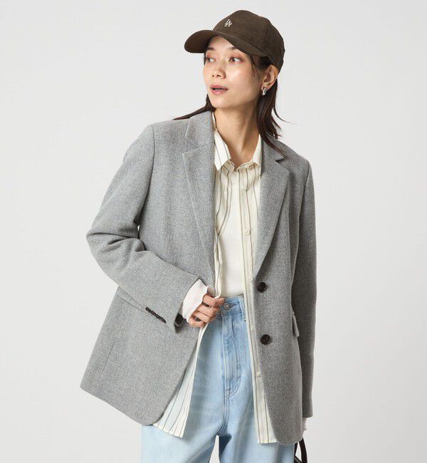 UNITED ARROWS green label relaxing「［size SHORTあり］ウーリー テーラード ジャケット」|テーラードジャケット|