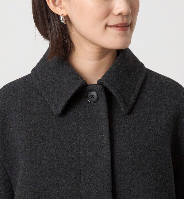 UNITED ARROWS green label relaxing「［size SHORT/TALLあり］SENTDALE WOOL ミドル コート」|ステンカラーコート|