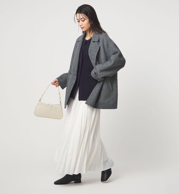 UNITED ARROWS green label relaxing「［size SHORTあり］FOXブレンド セッケツ ノーカラー カーディガン」|カーディガン|