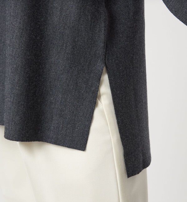 UNITED ARROWS green label relaxing「ウール スムース ワイド ニット プルオーバー ウォッシャブル」|ニット・セーター|