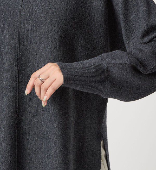 UNITED ARROWS green label relaxing「ウール スムース ワイド ニット プルオーバー ウォッシャブル」|ニット・セーター|