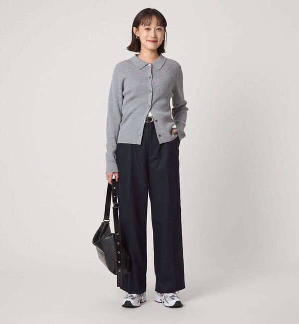 UNITED ARROWS green label relaxing「［size SHORT/TALLあり］スラブ ワイド ストレート パンツ」|スラックス|