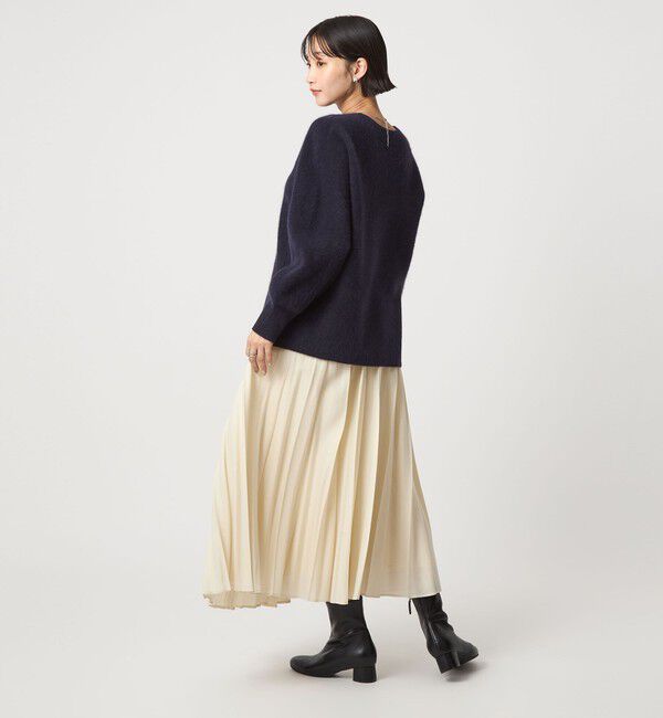 UNITED ARROWS green label relaxing「FOXブレンド フォルム Vネック ニット プルオーバー」|ニット・セーター|