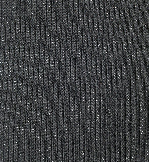 UNITED ARROWS green label relaxing「ラメ リブ ボトルネック ニット プルオーバー ウォッシャブル」|ニット・セーター|