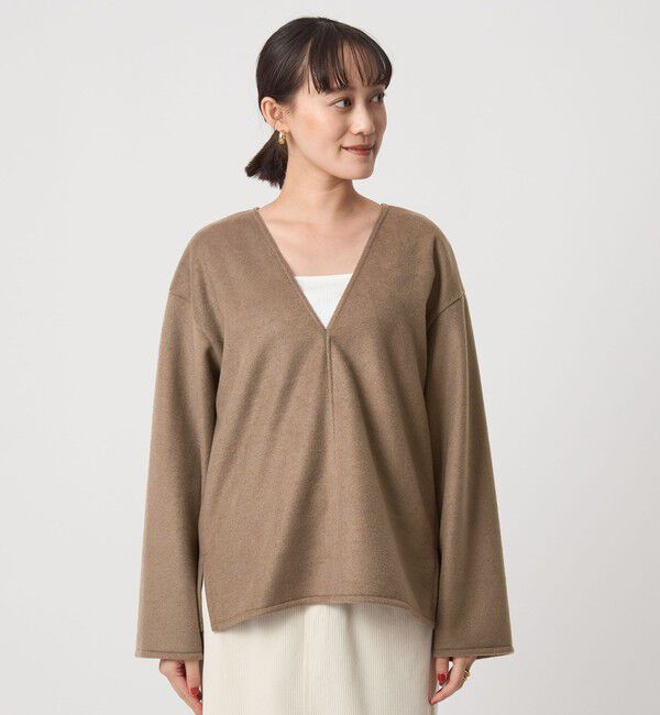 UNITED ARROWS green label relaxing「シャギー Vネック プルオーバー」|Tシャツ・カットソー|