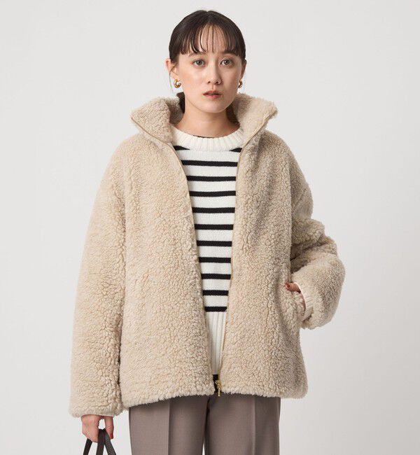 UNITED ARROWS green label relaxing「ボア スタンドカラー ブルゾン」|ブルゾン・スタジャン|