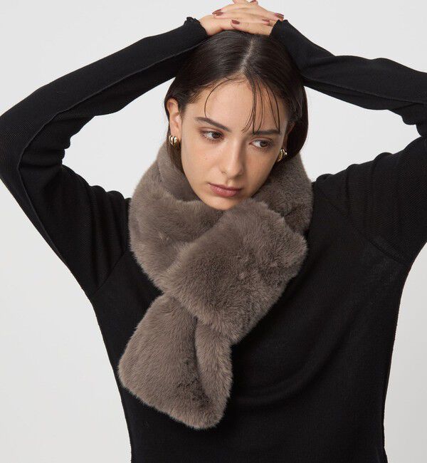 UNITED ARROWS green label relaxing「フェイクファー リバーシブル マフラー」|ストール|
