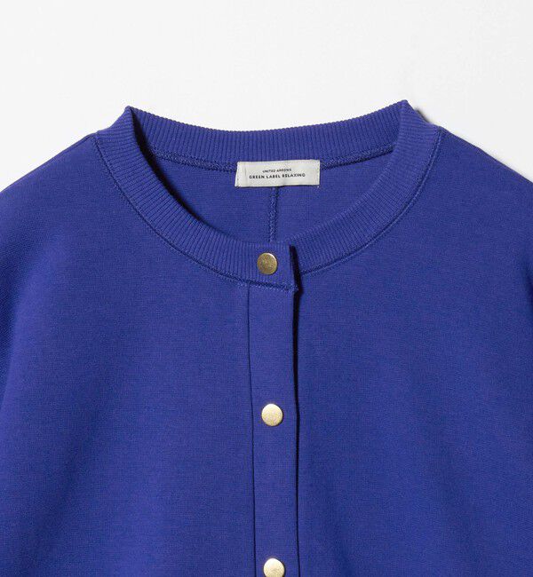 UNITED ARROWS green label relaxing「メタル調 ドットボタン カーディガン」|カーディガン|