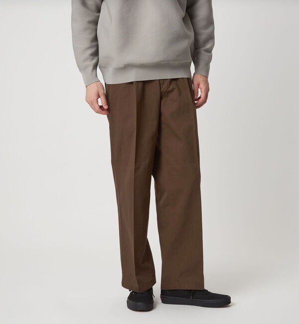 UNITED ARROWS green label relaxing「コットン チノ 1プリーツ W4 ワイドパンツ」|チノ|