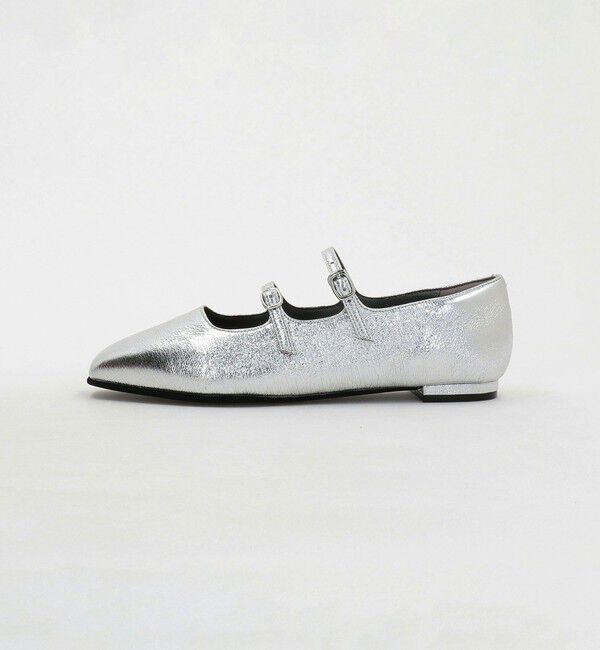 UNITED ARROWS green label relaxing「スクエア ダブルストラップ フラットシューズ」|ローファー|