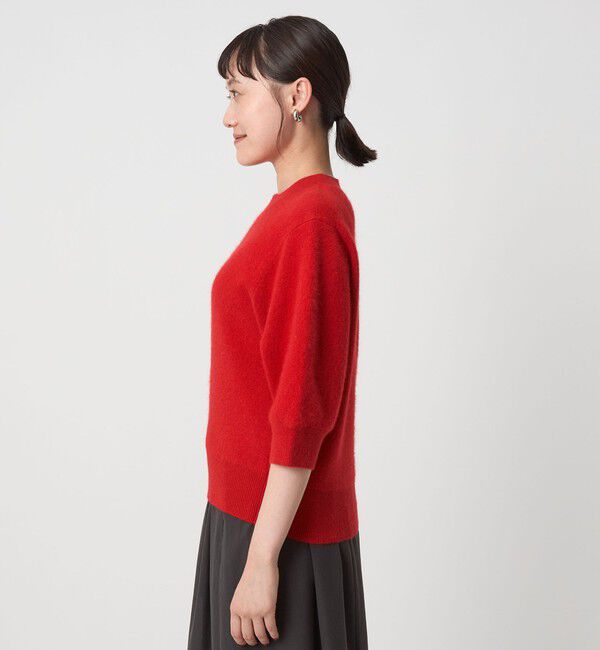 UNITED ARROWS green label relaxing「FOXブレンド ハーフスリーブ プルオーバー ニット」|ニット・セーター|