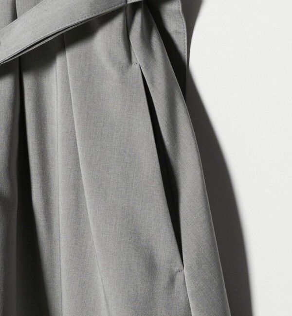 UNITED ARROWS green label relaxing「ウエスト ベルト ロングスリーブ ワンピース マシンウォッシャブル」|ワンピース|