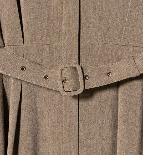 UNITED ARROWS green label relaxing「ウエスト ベルト ロングスリーブ ワンピース マシンウォッシャブル」|ワンピース|