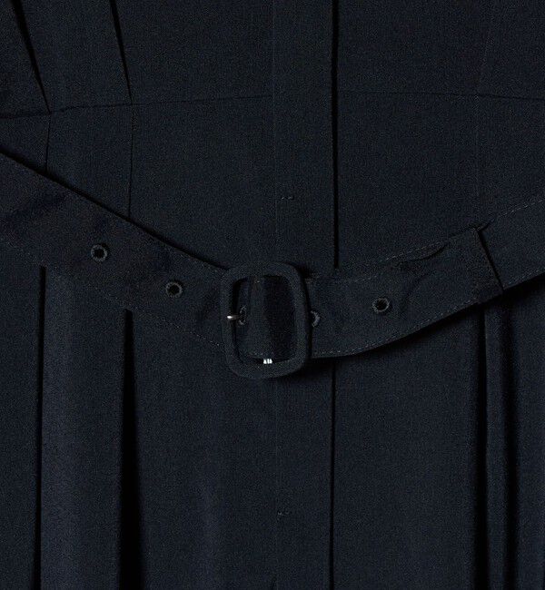 UNITED ARROWS green label relaxing「ウエスト ベルト ロングスリーブ ワンピース マシンウォッシャブル」|ワンピース|